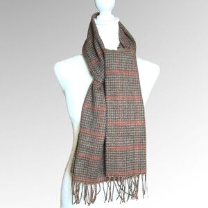 Chrsitian Dior Plaid Lambswool Scarf